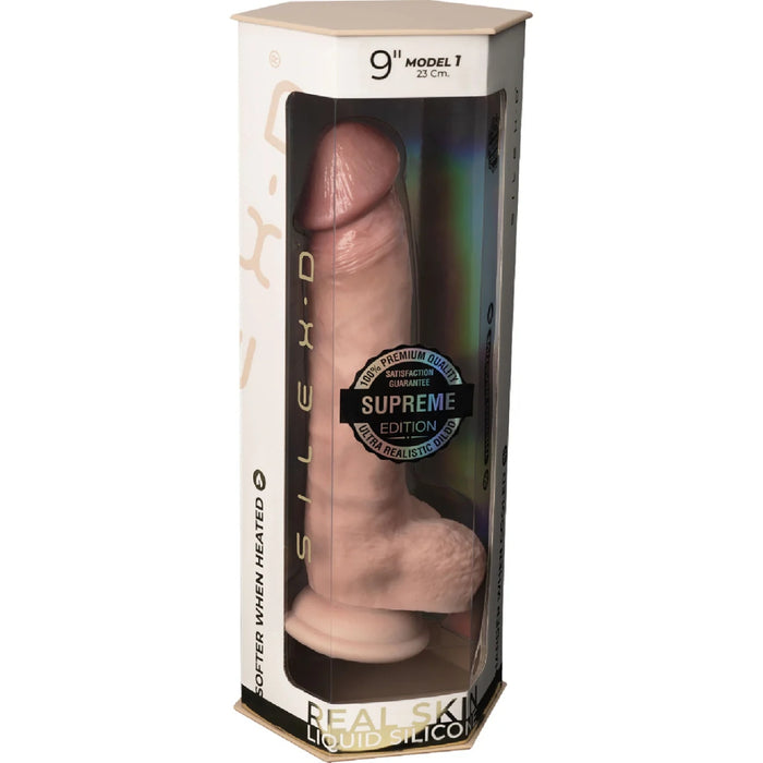 „Silex-D Real Feel“ – премиальный реалистичный силиконовый дилдо с присоской (22,9 см)