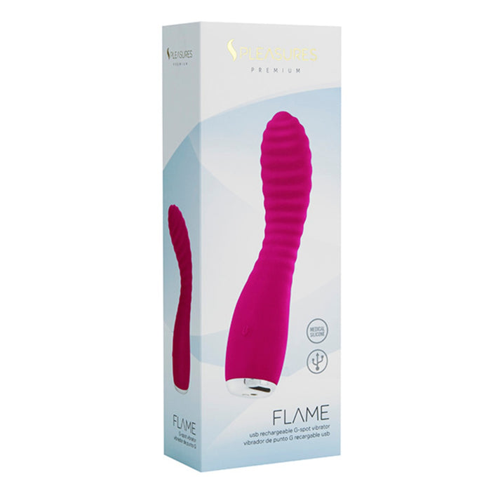 "S Pleasures FLAME" – G punkta vibrators (rozā)