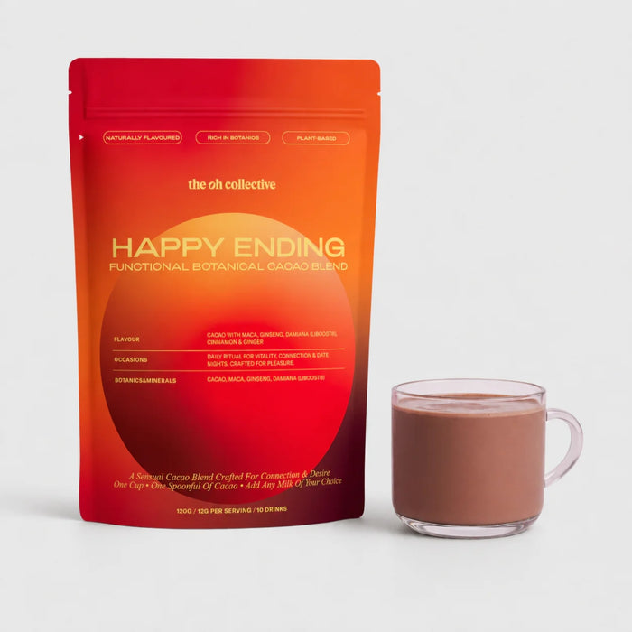 Happy Ending – какао-напиток с макой, женьшенем и дамианой (120 г)