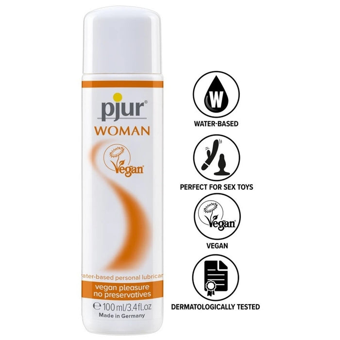 Pjur Woman Vegan – ūdens bāzes lubrikants sievietēm, 100 ml