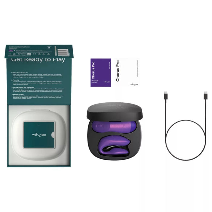 We-Vibe Chorus Pro – pāriem paredzēts vibrators ar lietotni un tālvadības pulti, violets