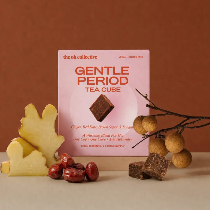 The Oh Collective Gentle Period Tea Cube – tējas kubiņi menstruāciju periodam, 10 gab.