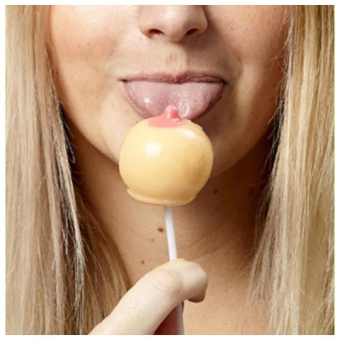 Spencer & Fleetwood BOOBIE POP – zemeņu konfekte uz kociņa, 58 g