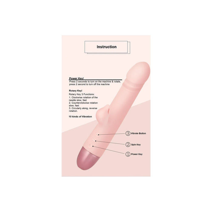 WOWYES V6 Swan – rotējošais vibrators ar trusīša stimulāciju