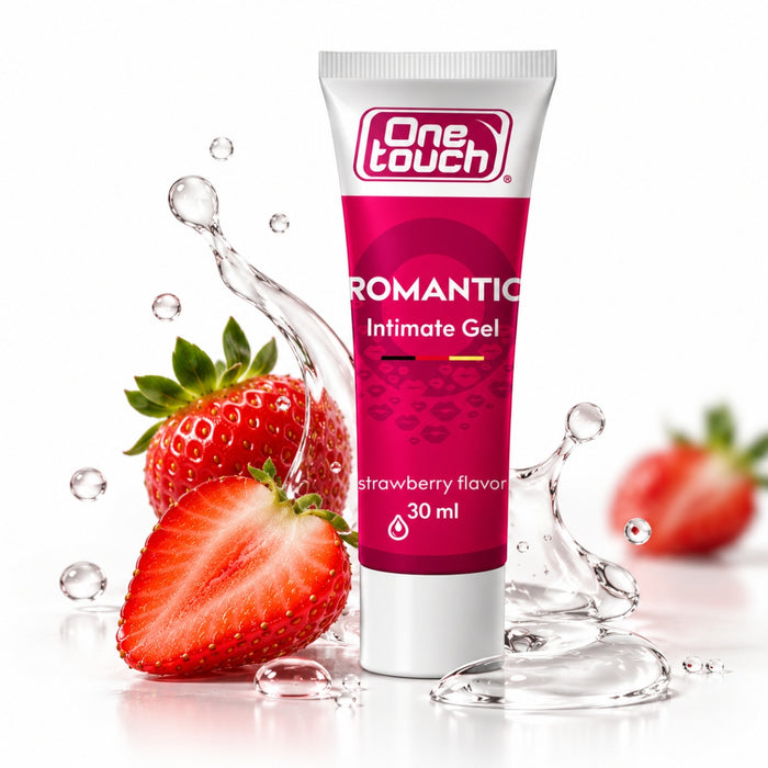 One Touch Romantic - клубничный лубрикант на водной основе, 30 мл