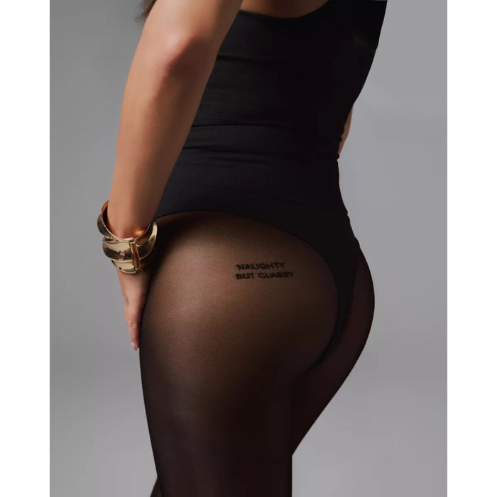 Obsessive Patrise Classy zeķbikses – melnas, caurspīdīgas