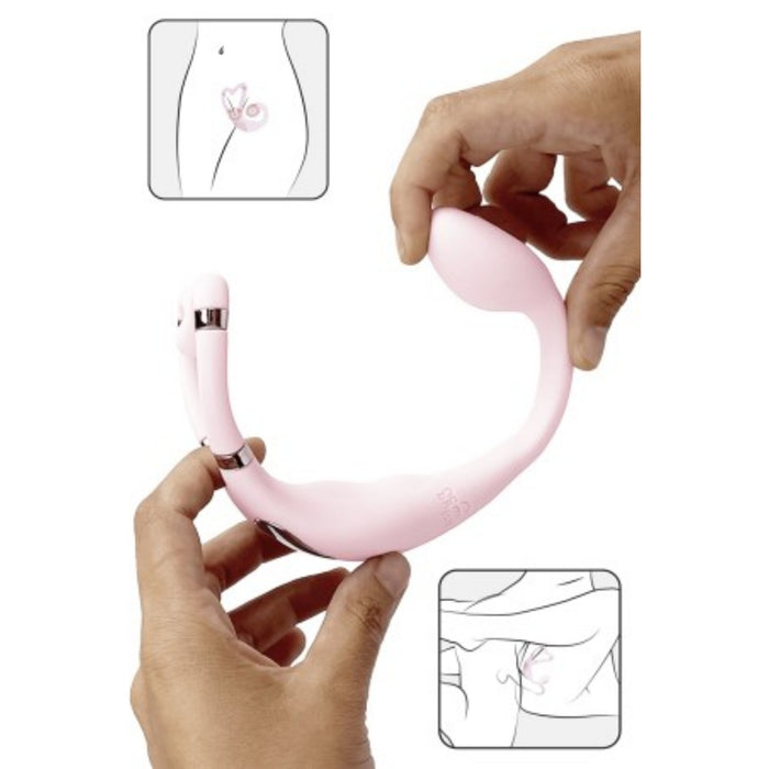 Adrien Lastic Venus – dubultais klitora un G punkta stimulators, uzlādējams, rozā