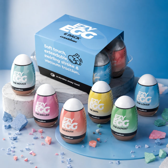 CRUSHIOUS Ezy Egg – набор из 6 мастурбаторов (multicolor)