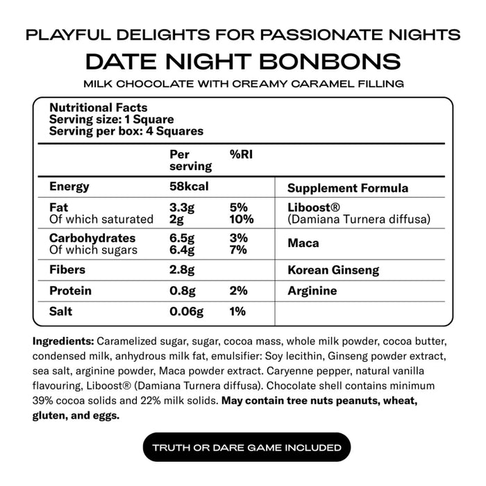"The Oh Collective – Date Night Bonbon" – šokolādes konfektes pāriem (50 g)