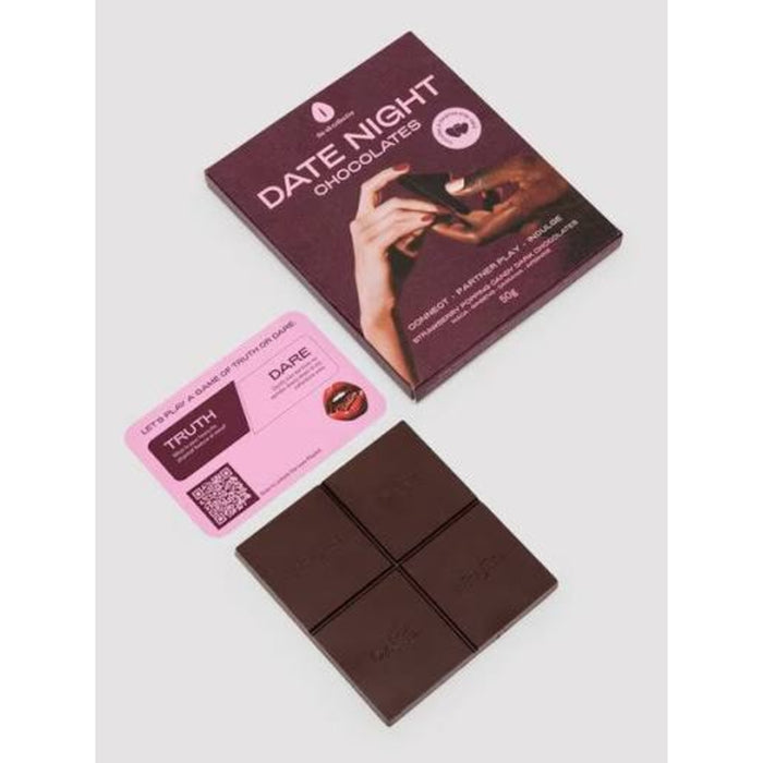 The Oh Collective – Date Night Love Chocolate с popping candy и карточками «Truth or Dare» (50 г)
