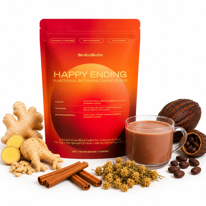 Happy Ending – какао-напиток с макой, женьшенем и дамианой (120 г)