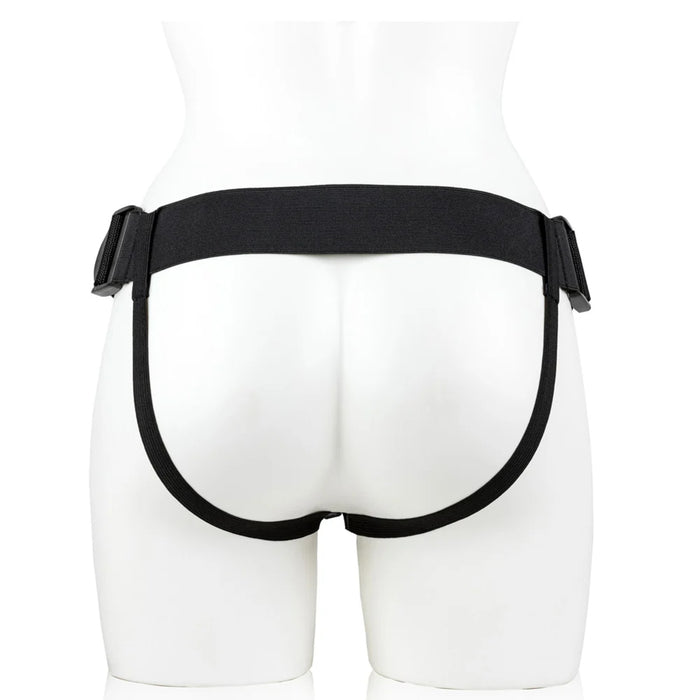 Shots Real Rock Hollow Strap-On – полый страпон с ремнями, 8 inch, телесный