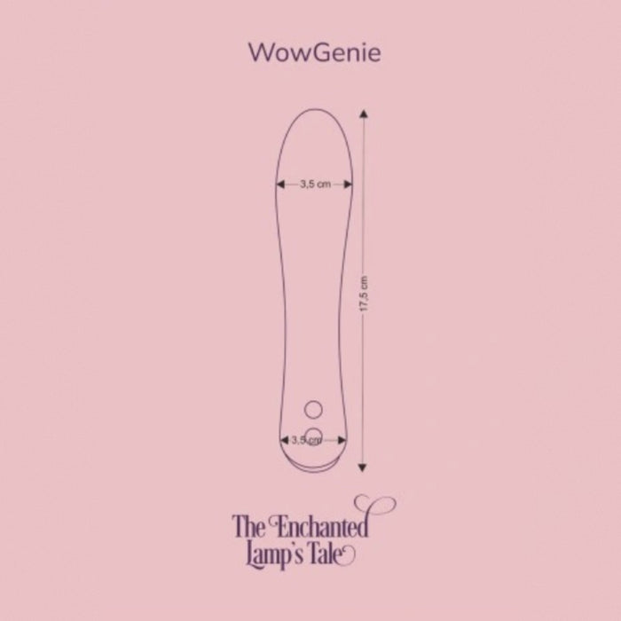 Fairygasm WowGenie vibrators "Apburtās lampas stāsts", zaļš