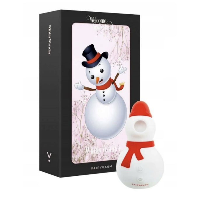 Fairygasm SnowMan sieviešu mini vibrators-stimulators "Ziemas maģija"