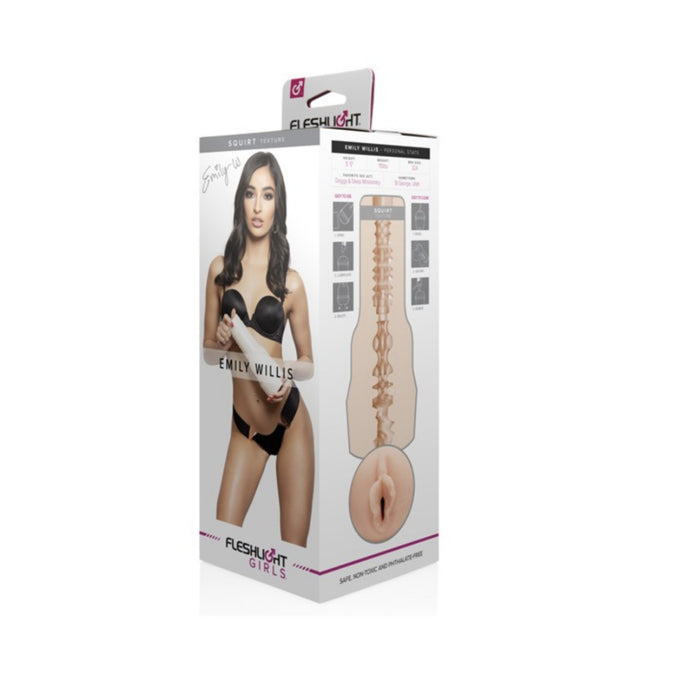Fleshlight Girls Emily Willis Squirt - vīriešu masturbators ar izsmalcinātu tekstūru