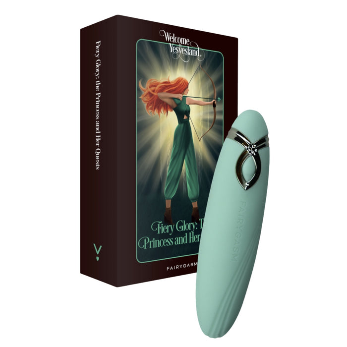 FairyGasm PleasureArrow mini vibrators - Fiery Glory: Princese un viņas meklējumi, zaļais