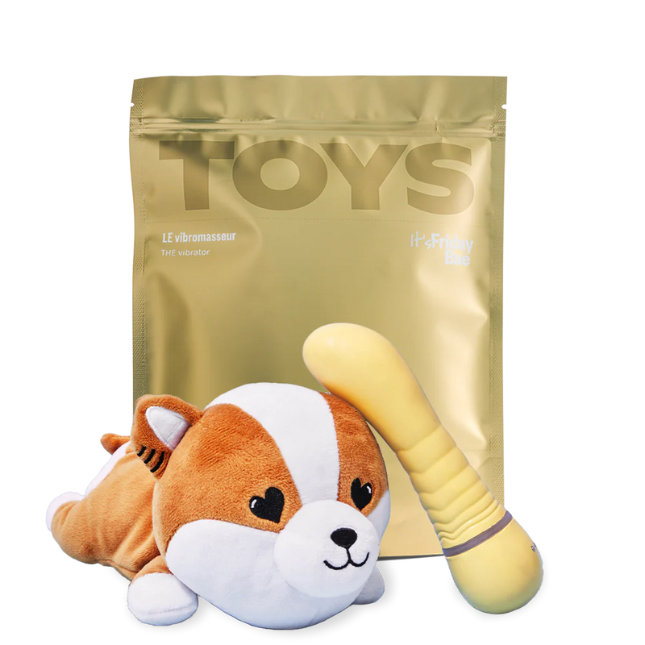 TOYS G-punkta vibrators ar plīša korpusu 