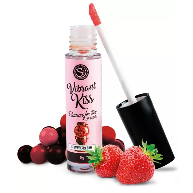 Vibrant Kiss Strawberry gumijas lūpu spīdums