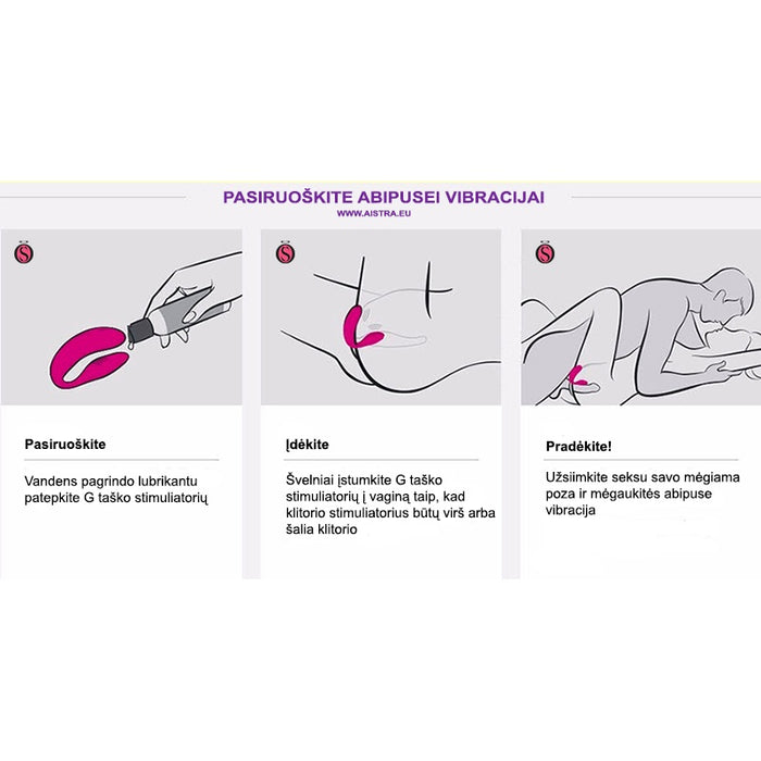 We-Vibe Sync Aqua pāris vibrators