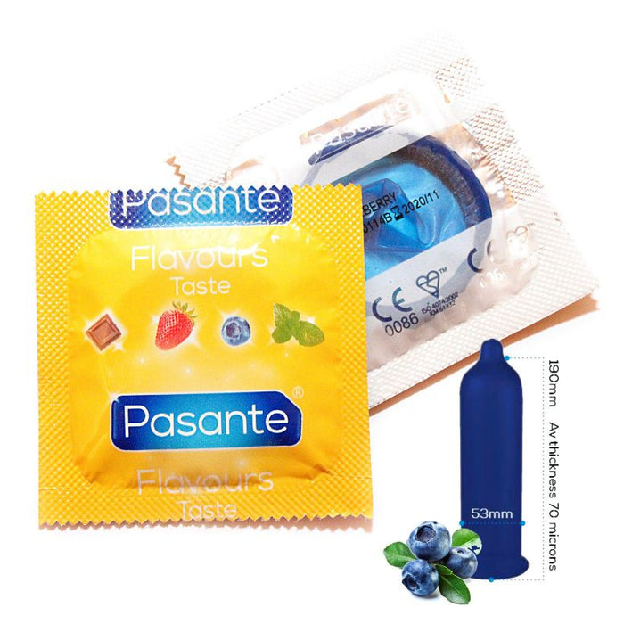 Prezervatīvi Pasante Taste Blueberry 1 gab.