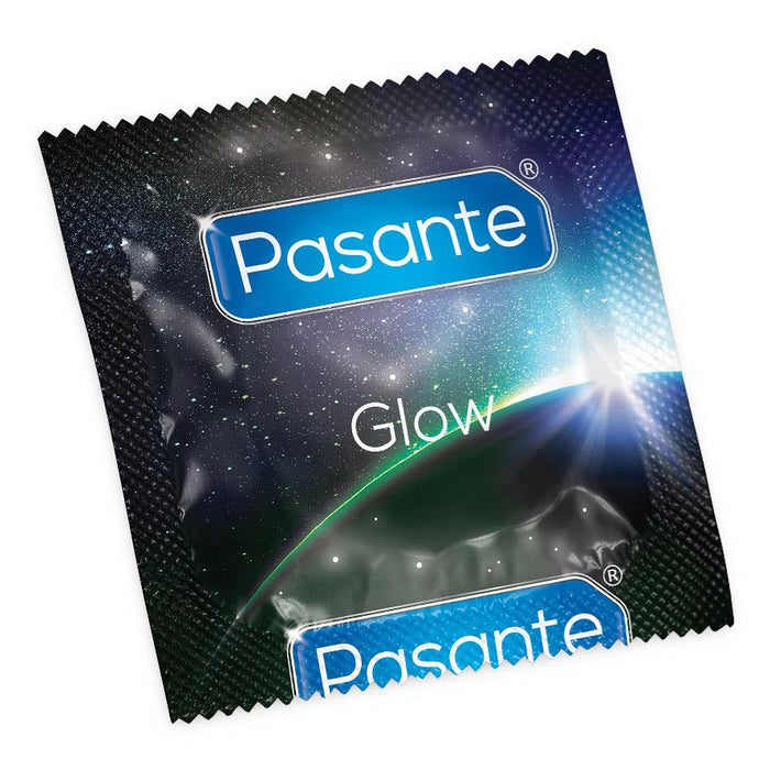Pasante Glow tumsā spīdošie prezervatīvi 1 gab.