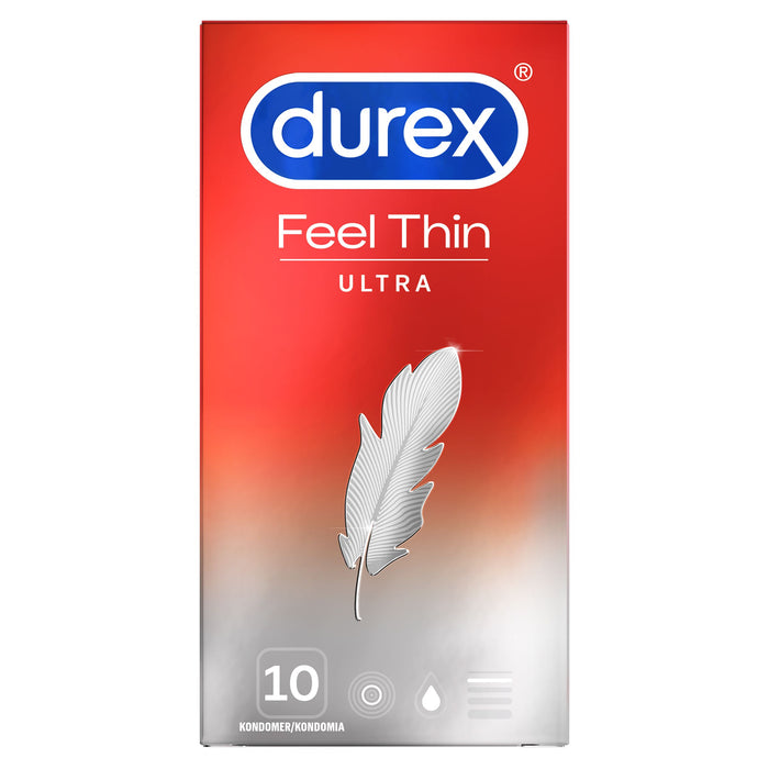 Durex Feel Thin Ultra plāni prezervatīvi 10 gab.