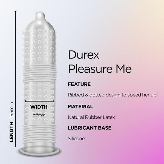 Durex Pleasuremax stimulējošie prezervatīvi, 12 gab.