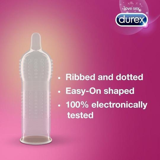 Durex Pleasuremax stimulējošie prezervatīvi, 12 gab.