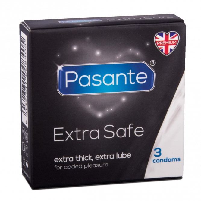 Pasante Extra paaugstinātās drošības prezervatīvi 3 gab.