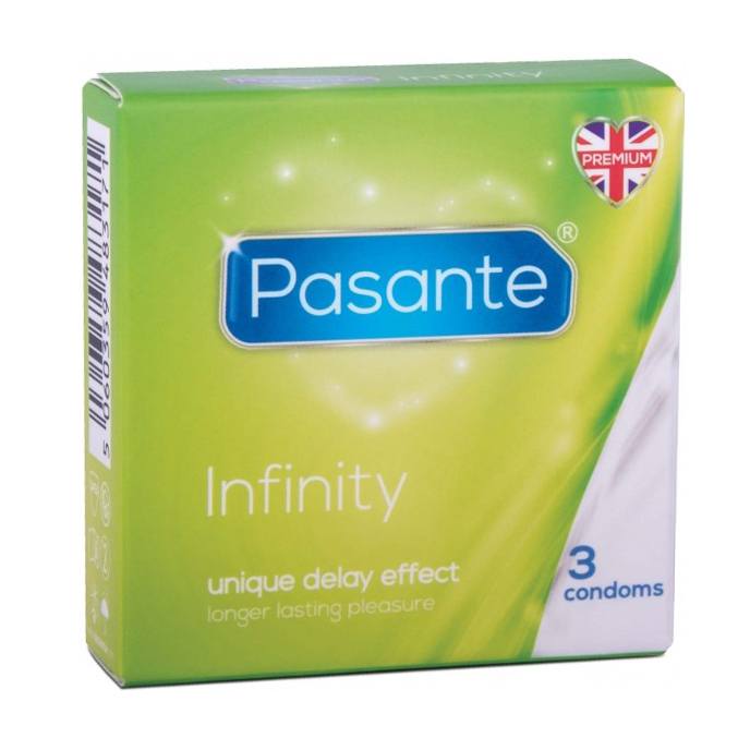 Pasante Infinity ejakulāciju aizkavējošie prezervatīvi 3 gab.